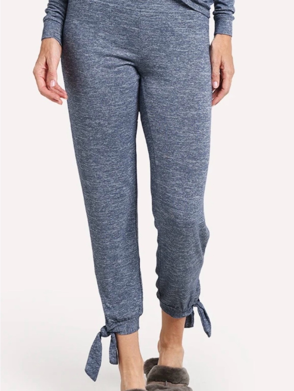 UGG Heather Blue Tie-Cuff Joggers
